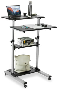 Mount-It! Mobile Stand Up Desk Height Adjustable